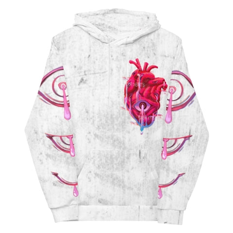Heart throb limited edition WHITE Unisex Hoodie