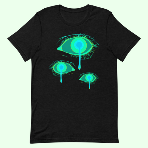 Green goth eyeball Short-Sleeve Unisex T-Shirt