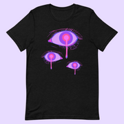 Purple goth eye Short-Sleeve Unisex T-Shirt