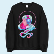 Harajuku anime girl Unisex Sweatshirt