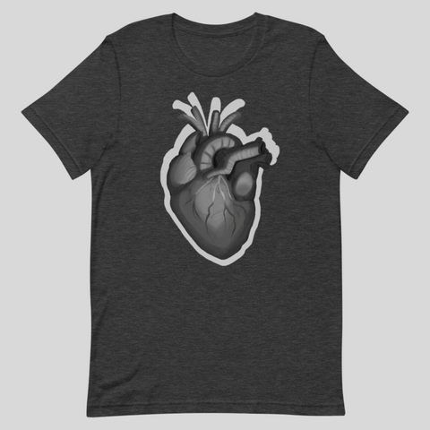 Goth anatomical heart Short-Sleeve Unisex T-Shirt