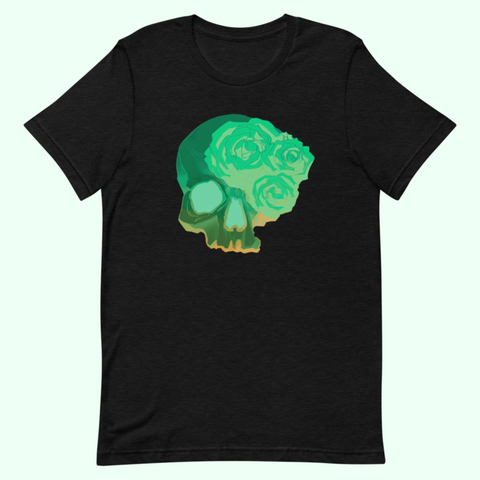 Green goth skull Short-Sleeve Unisex T-Shirt