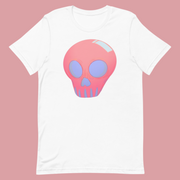 Pink goth skull Short-Sleeve Unisex T-Shirt