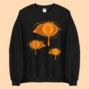 Orange eyeball Unisex Sweatshirt