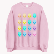 Pastel goth skull pattern Unisex Sweatshirt
