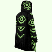 Electric green eye cloak