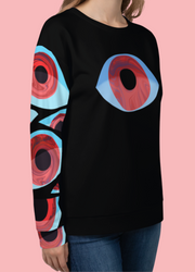 Creepy gothic Eye ball Unisex Sweatshirt
