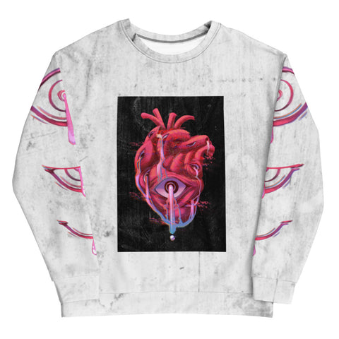 Heart throb light Unisex Sweatshirt