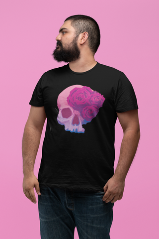 Pink goth skull shirt