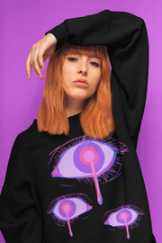 pastel goth graphic sweatshirt