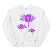 Purple goth eye Unisex Sweatshirt