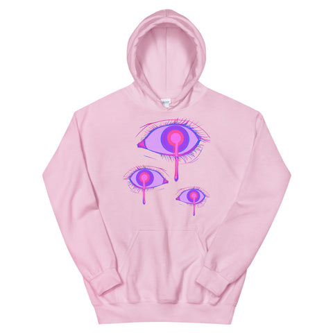 Purple goth eye Unisex Hoodie