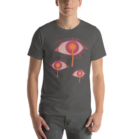 Pink goth eye Short-Sleeve Unisex T-Shirt