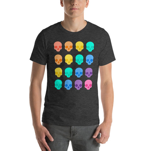 Cute rainbow skull Short-Sleeve Unisex T-Shirt