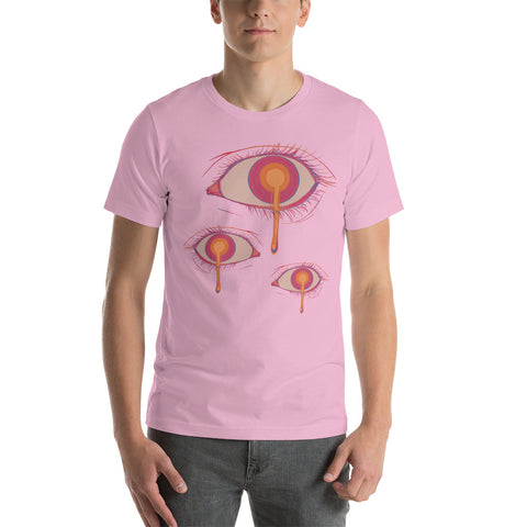 Pink goth eye Short-Sleeve Unisex T-Shirt