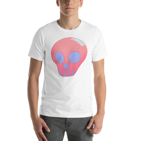 Pink goth skull Short-Sleeve Unisex T-Shirt