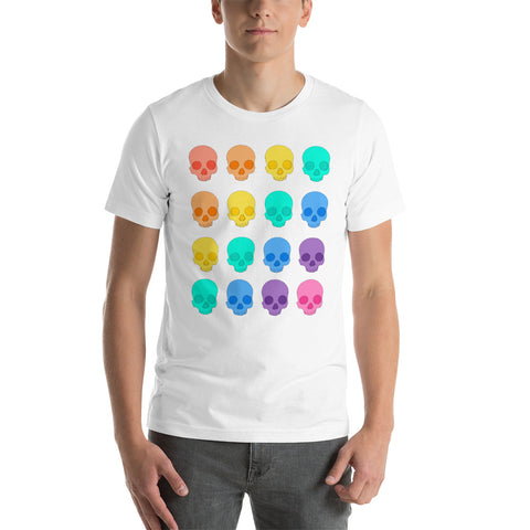 Cute rainbow skull Short-Sleeve Unisex T-Shirt