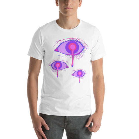 Purple goth eye Short-Sleeve Unisex T-Shirt