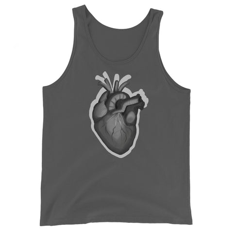 Goth anatomical heart Unisex Tank Top