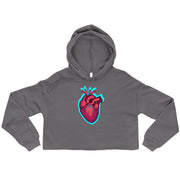 Anatomical heart Crop Hoodie